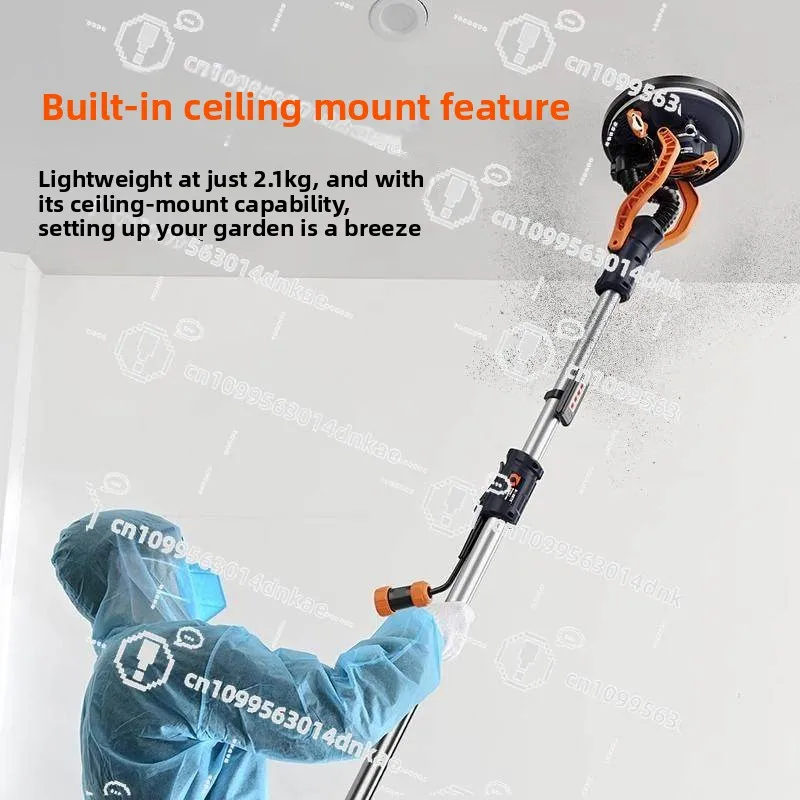 7262 Ultra-light Brushless Wall Putty Sander New Self-priming Top Dust-free Electric Long-pole Sandpaper Machine