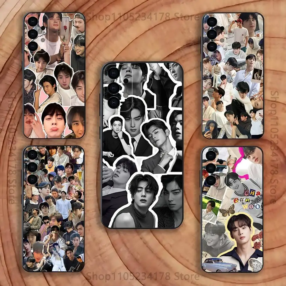 

C-Cha Eun woo EunWoo Phone Case for Samsung S series s21 s22 s23 s24 s25 FE Plus Ultra TPU Soft to Skin-friendly case
