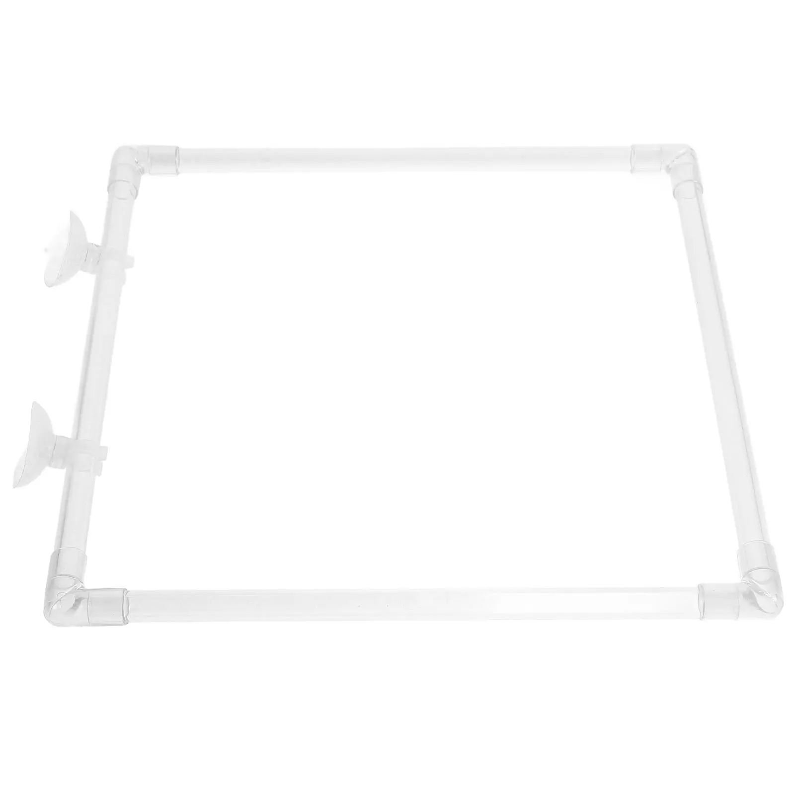 

Fish Feeding Ring Aquarium Floating Acrylic Square Frame Suction Cup Fish Tank Feeding Tool Waste-Reducing Feeder