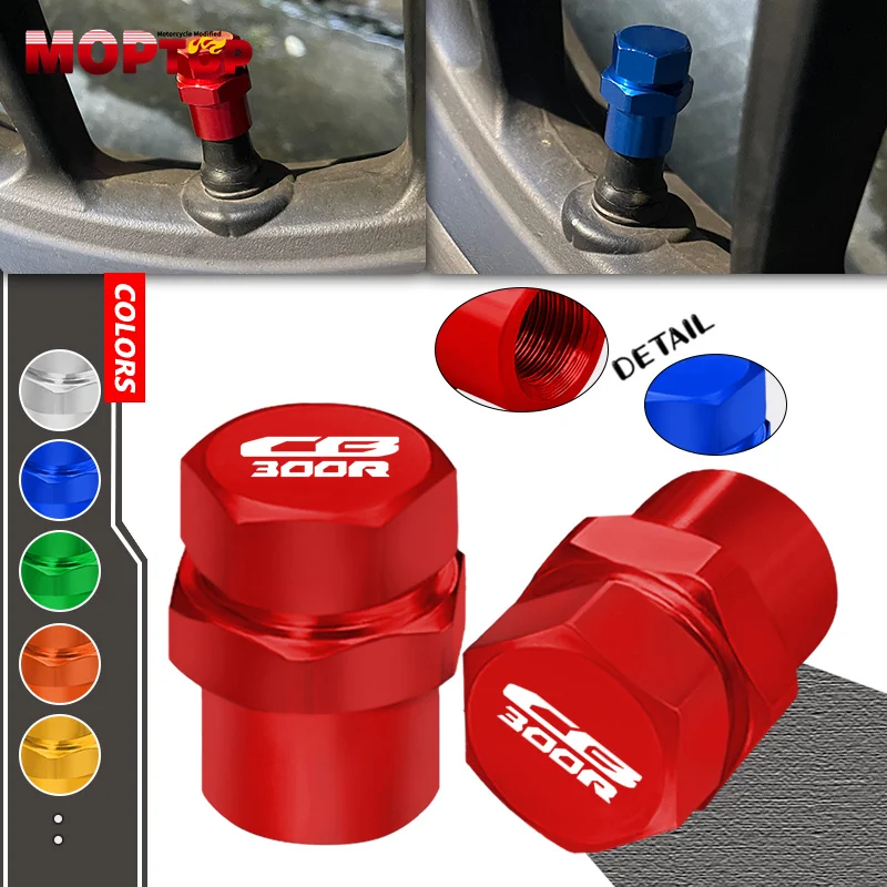 NEW For HONDA CB300R CB1000R CNC Tire Stem Valve Cap Aluminium Motorcycle Dustproof Wheel Air Port Caps Cover cb300r cb1000r