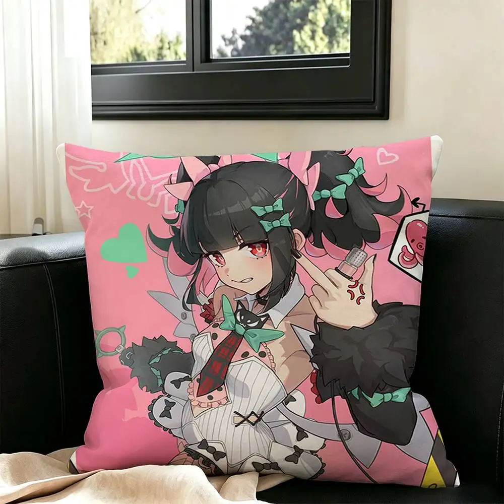 angels of delusion zzz Sunna Aria nangong yu  Square Double-Sided printed Pillow Case Bedroom Bedside Pillow Sofa Cushion Cover