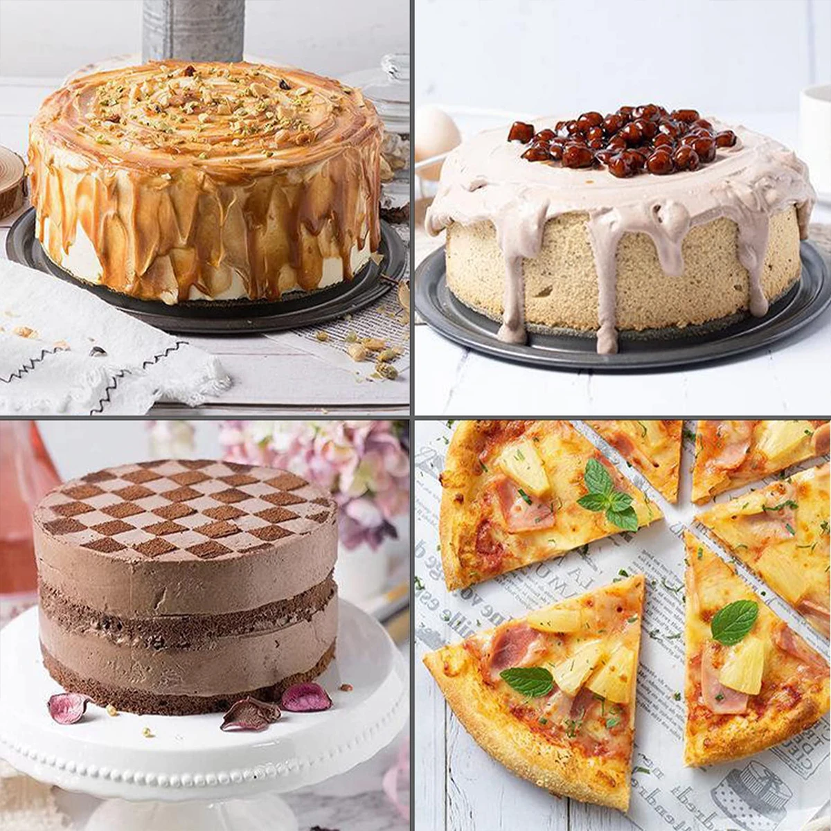 1PC, 3PCS Cake Pan Set, Round Nonstick Baking Pans Spring Form For Cakes, Cheesecake, Removable Bottom, Leakproof Bakeware Sets