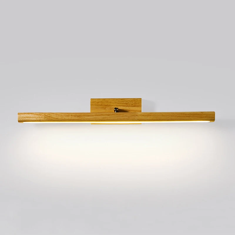 

Retro walnut color wall lamp mirror headlight Bathroom led bathroom mirror cabinet light Makeup light Bathroom log wall light