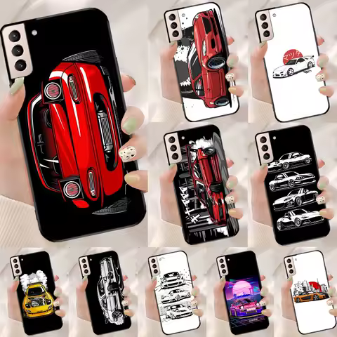 JDM Car RX7 MX5 Funda Case For Samsung Galaxy S25 Ultra S9 S10 S20 S21 FE S22 S23 Plus S24 Ultra Phone Cover