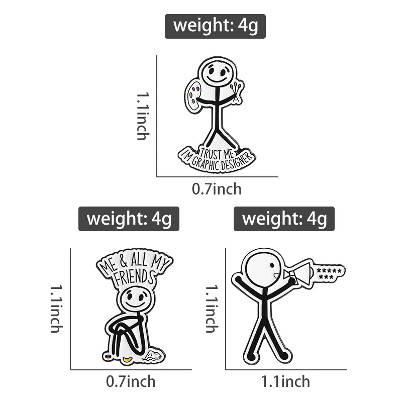 بسيطة خط الرسم بروش الكرتون متعة البوق على شكل مصمم شارة معدنية هدية صغيرة بالجملة غطاء دبابيس لحقائب الظهر التلبيب دبوس #6