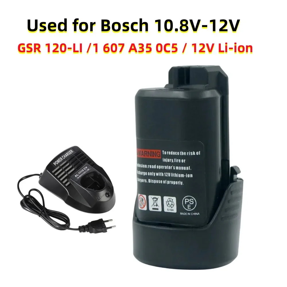 12V/10.8V 4800mAh For Bosch BAT411 battery Li-ion rechargeable battery BAT411A BAT412 BAT412A BAT413 BAT413 battery charger image 2
