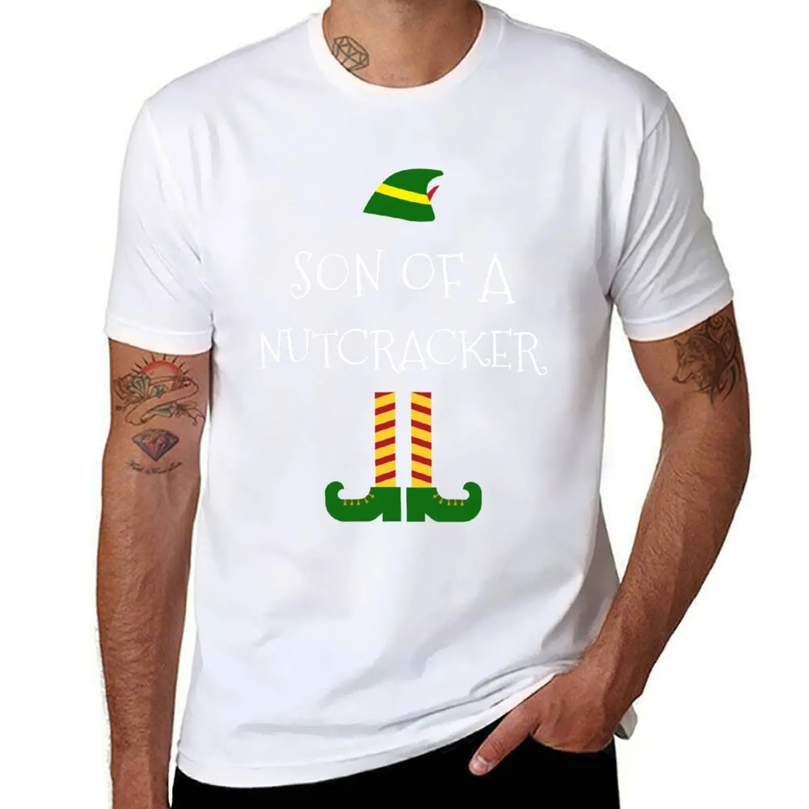 

Son Of A Nutcracker Funny Christmas Elf TShirt T-Shirt t shirt man casual anime t shirts oversize T-Shirt