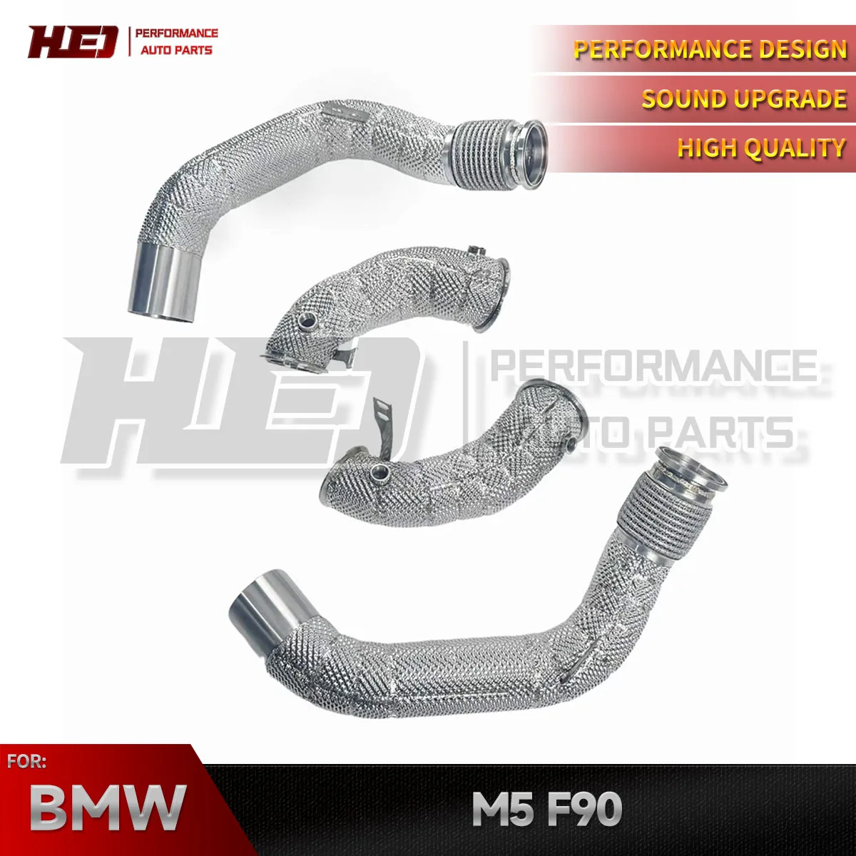 High-Quality Exhaust Systems Downpipes for BMW F90 M5, X5M, X6M  Customized high flow exhaust