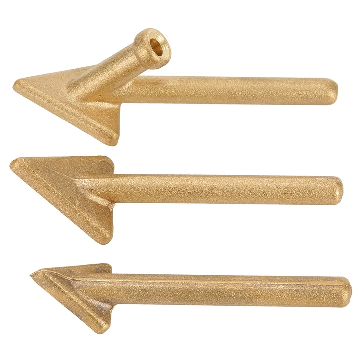 Puntas de soldador de plástico de hierro, 3 piezas, reparación de cobre, cabezal Triangular Alisador, puntas de soldadura, puntas de repuesto
