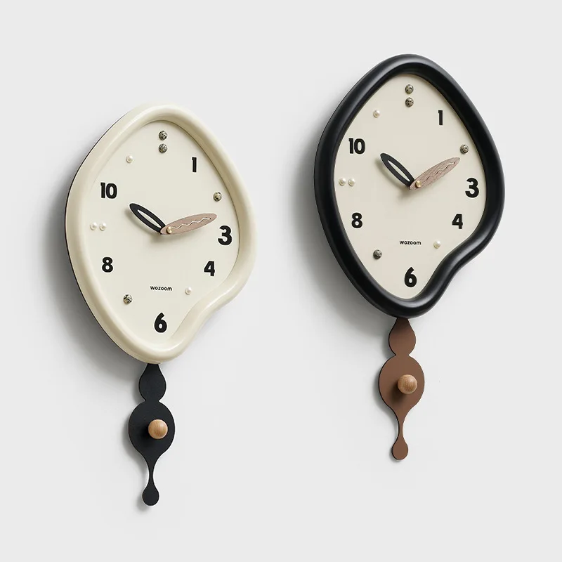 Creative Wall Clock Living Room Silence Swing Clock Entrance Hall Modern Simple Decora Wall Watch Home Decoration Ornaments
