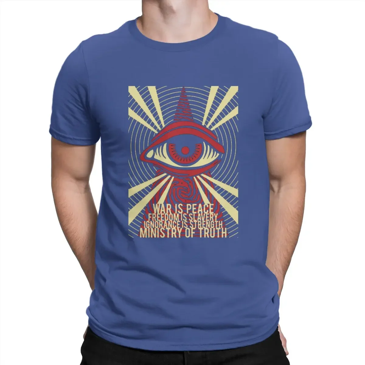 heavyweight Informal New Arrival vintage Ministry of Truth Hip Hop TShirt Author George Orwell Casual Newest T-shirt For Adult