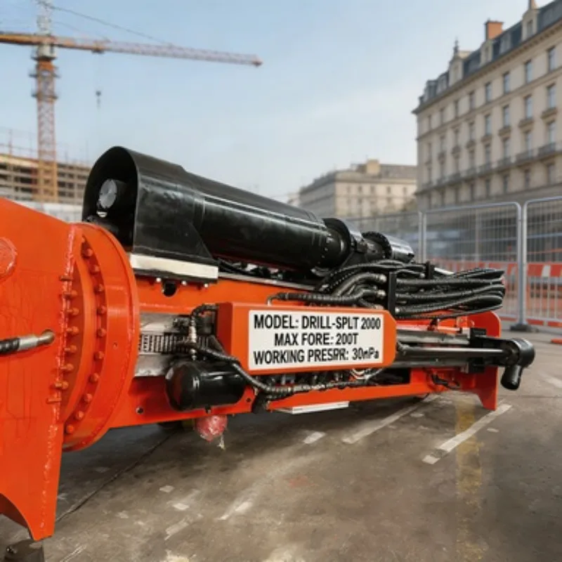 One-Step Drilling and Splitting Integrated Machine Rock Drill Splitter Hydraulic Rock Cracker for Hard Granite Quarry Operation