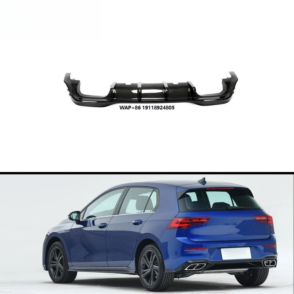 

Carbon Fiber Rear Diffuser for-Volkswagen MK8 Golf R 2021-2022