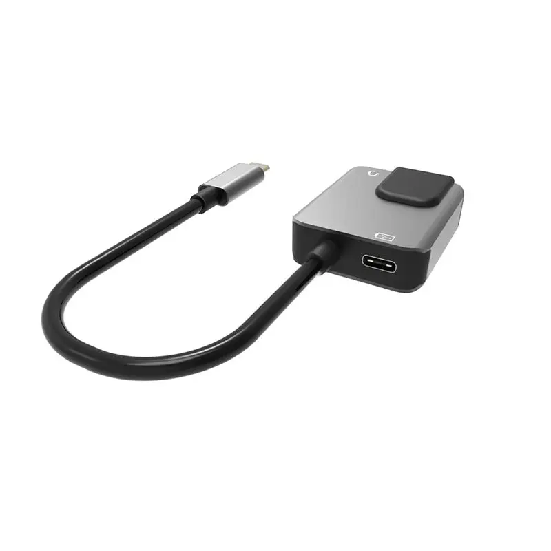 LXYB18B USB Type-C 3 In1 Adapter 1000Mbps RJ45 Ethernet With 3.5Mm Audio Jack PD3.0 Fast Charging For Gaming Phones