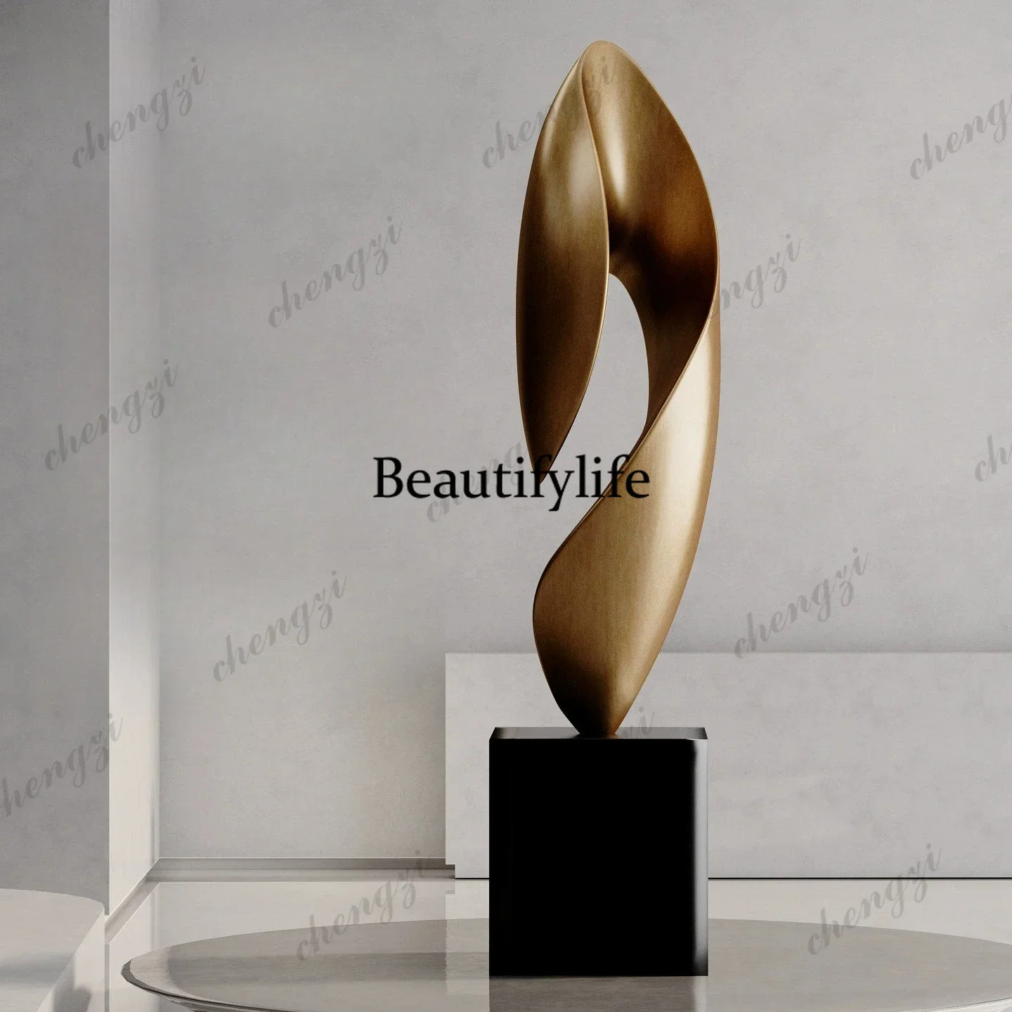 A4567 Fiberglass minimalist sculpture ornament modern simple living room niche hotel floor-to-ceiling art villa high-end decorat