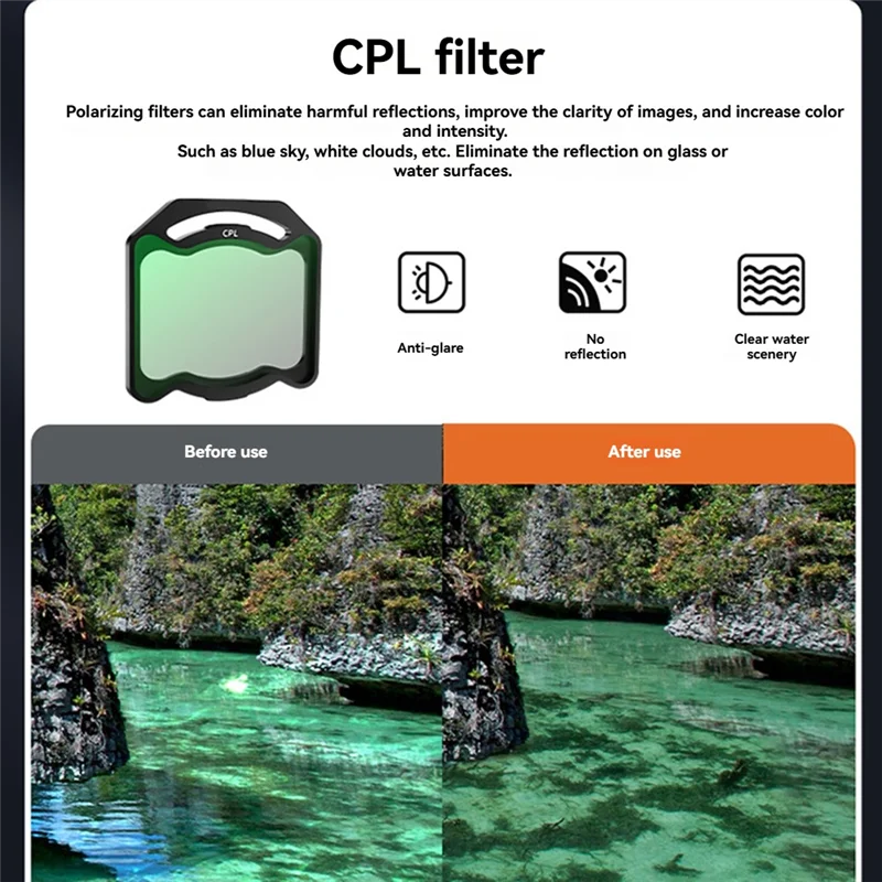 Pacote de filtro de lente ND JABS-Essential para DJI O4 Air Unit Pro com filtros ND8, ND16, ND32, ND64, UV, CPL