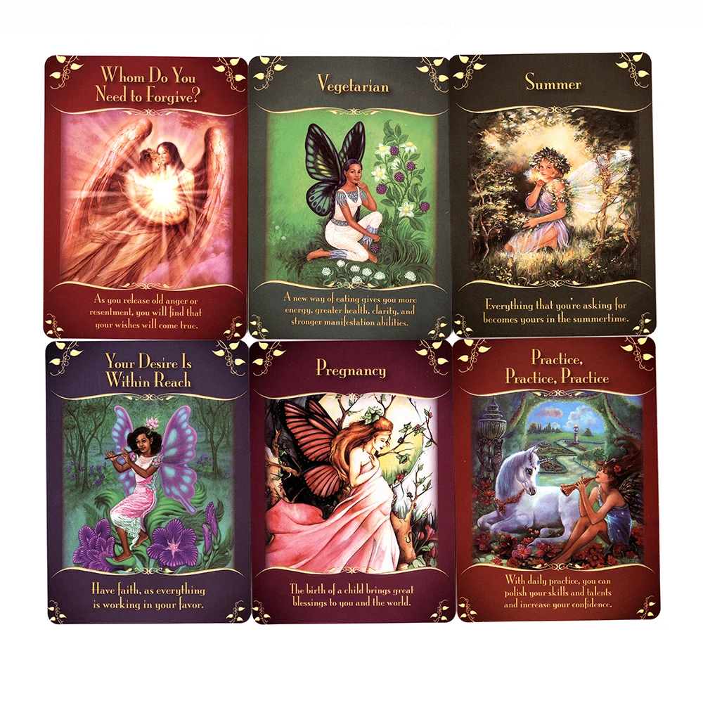 New Doreen Virtue Messages From The Fairies Oracle CardsSupport Wholesale Factory Made English Version 29 Oracle Decks