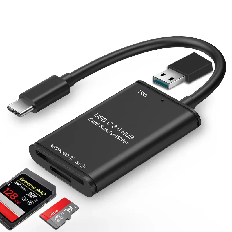 Samsung macOS Pro Air用のUSBタイプCハブ,SDカードリーダー,Tfアダプター,USB 3.0スプリッター