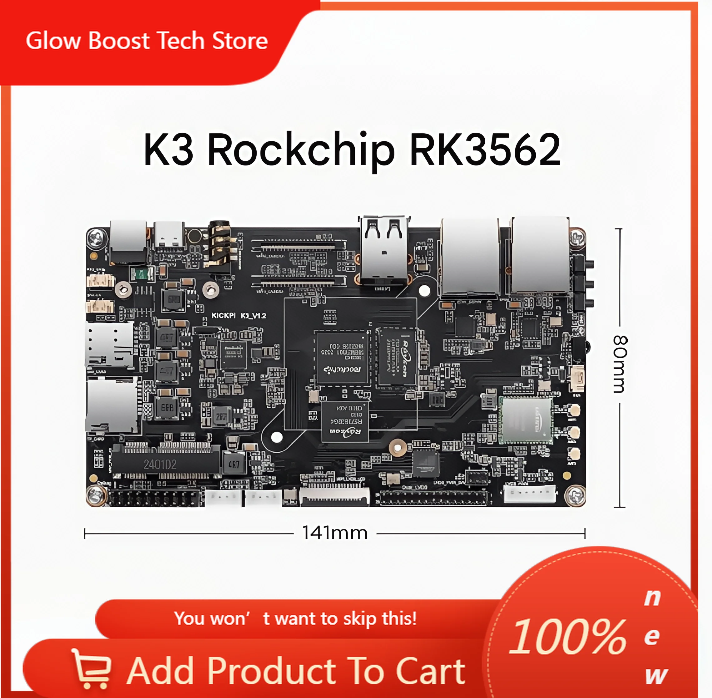 

Плата разработки NYKICKPI K1 K1B K3 на Rockchip RK3568/3562, встраиваемая на базе Linux, с процессором ARM, материнская плата для Android, AI