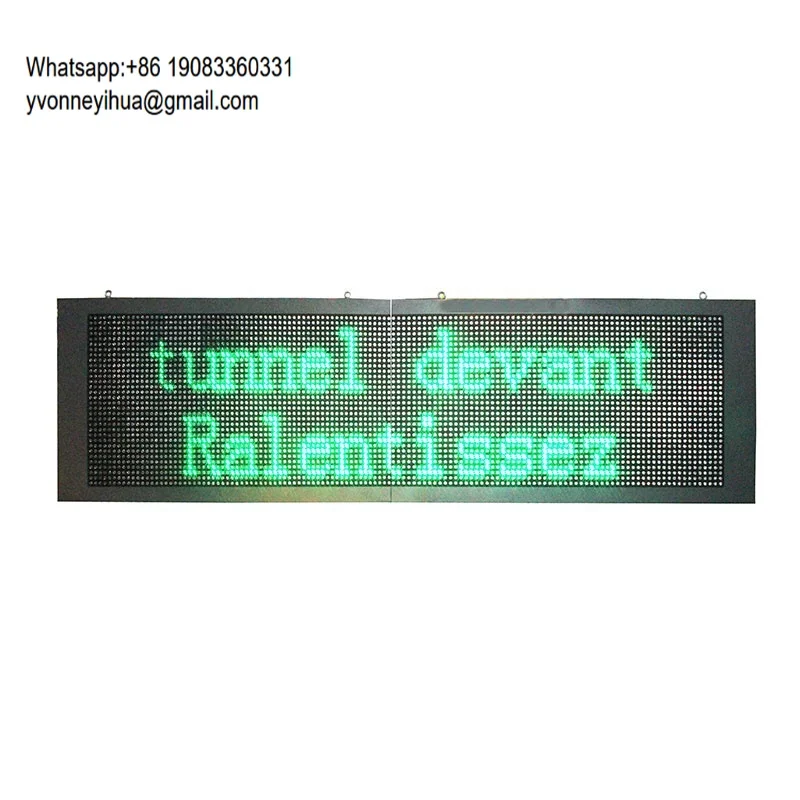 High Way High Quality Red And Green P10 LED Module Variable Information Traffic Display