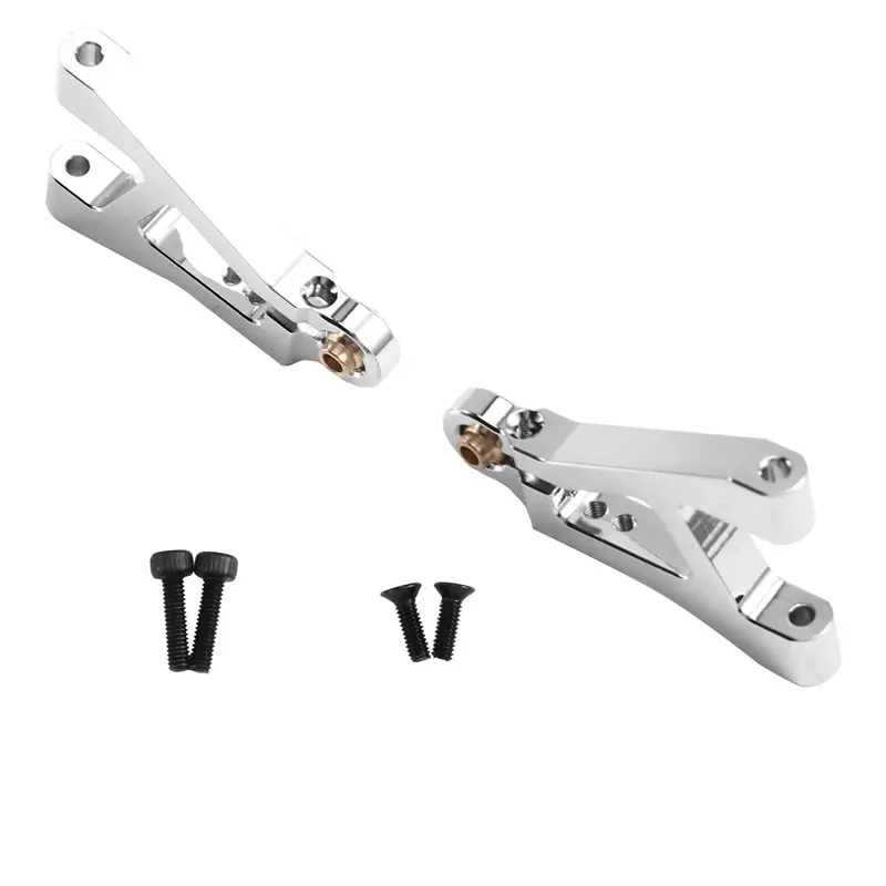 Excellent-Silver For MJX 1/14 RC Car Upgrade Front Lower Swing Kit- Works Models 14301/14302 14303 14304 Accessories