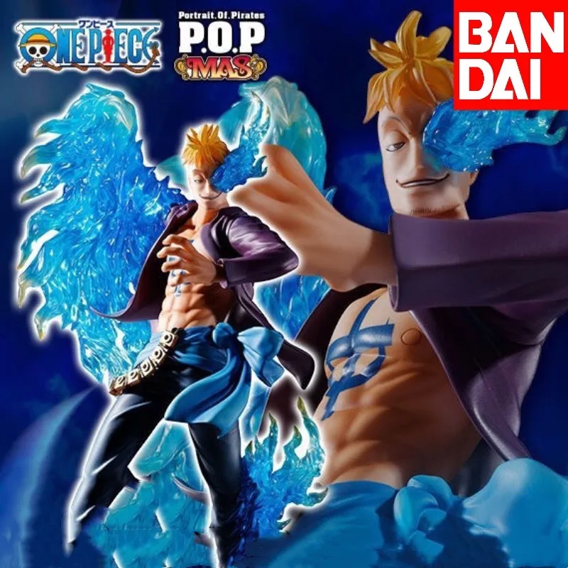 Bandai Genuine Megahouse Pop One Piece Figure Marco Mas Anime Pvc Action Figure Toy Game Statue modello da collezione bambola regalo