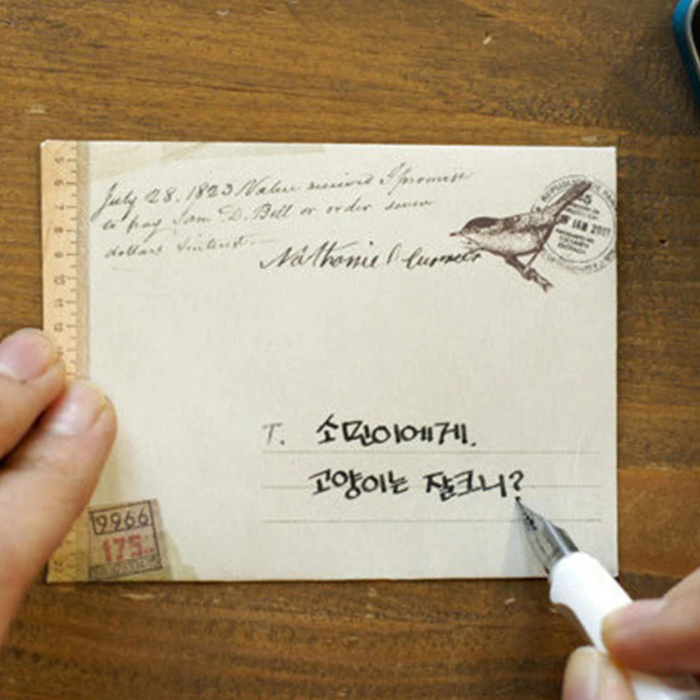 Mini Envelopes Comerciais Retro, Envelope Eidi, Armazenamento Prático, Papel Vintage Pequeno, 48 Unidades