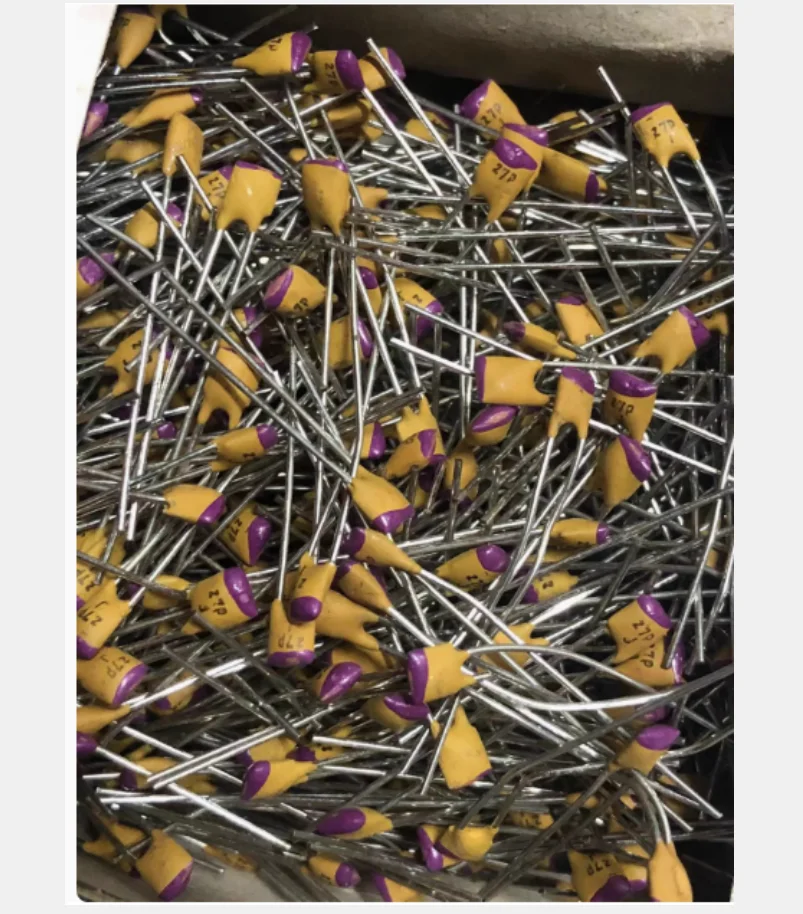 10PCS/LOT  silver film high frequency porcelain plate capacitance 500V56PF 12PF 27PF 33PF 390PF 1500PF