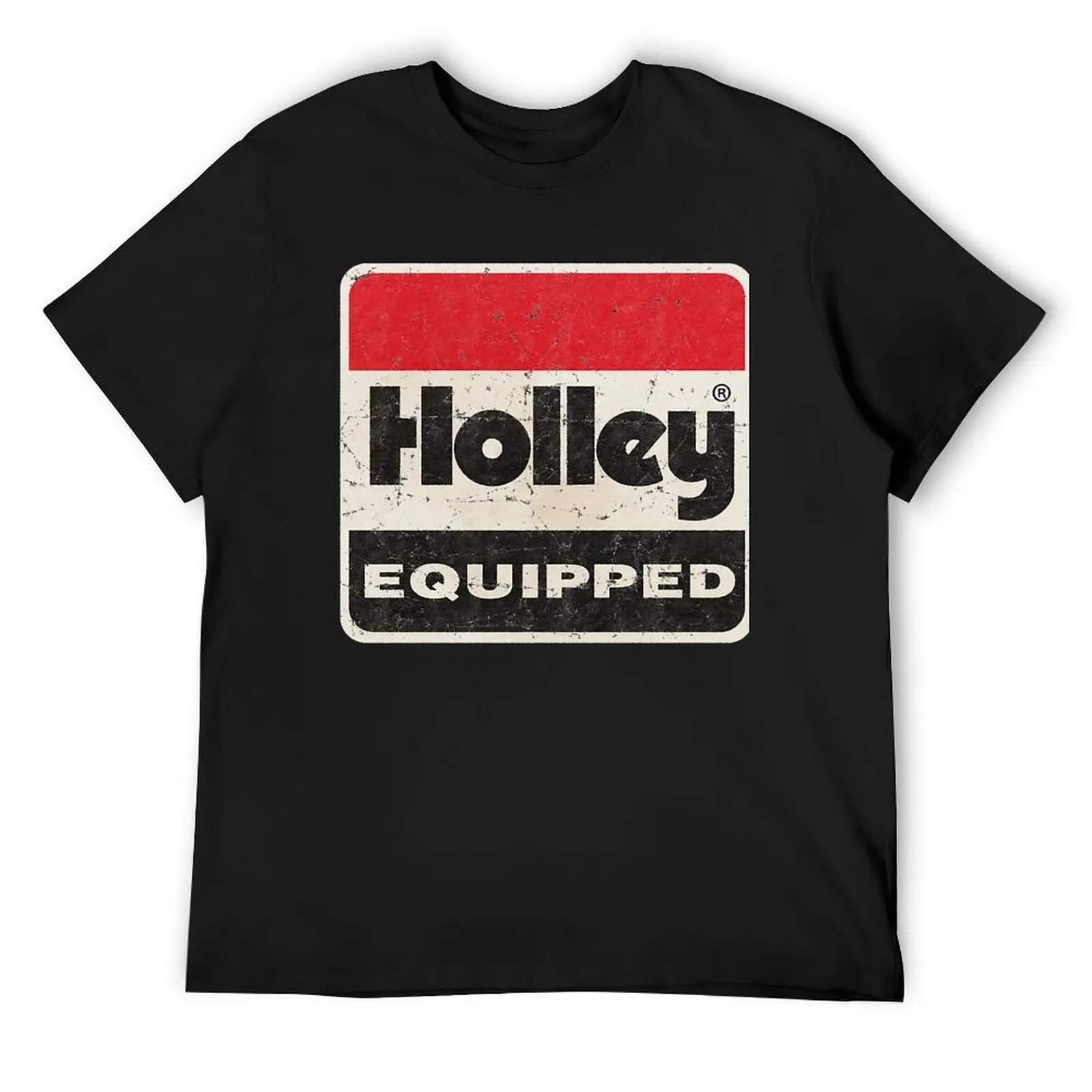 Holley Equipped Logo T-Shirt plus sizes essential t shirt plain customs design your own plus size men clothing