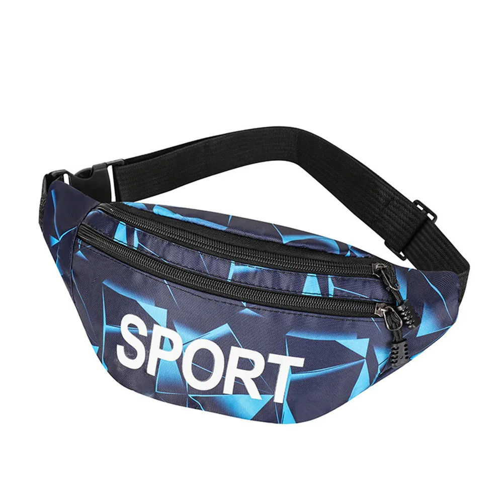 Printed Waist Bag Women Fanny Pack Girls Bum Bag Travel Waist Bags Female Belt Bag Outdoor Sports Mobile Phone Pouch Purse