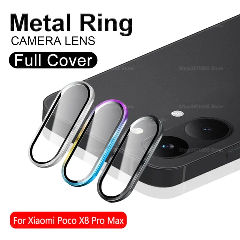 Защитное кольцо для камеры Xiami PocoX8ProMax из металла для Xiaomi Poco X8 Pro Max 5G 2026 X8 ProMax, чехол из алюминиевого сплава, стекло для объектива