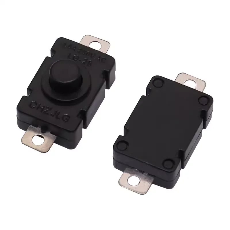 Interruptor de linterna vertical, Parche de 2 pines, botón de linterna LED, YT-1812-D