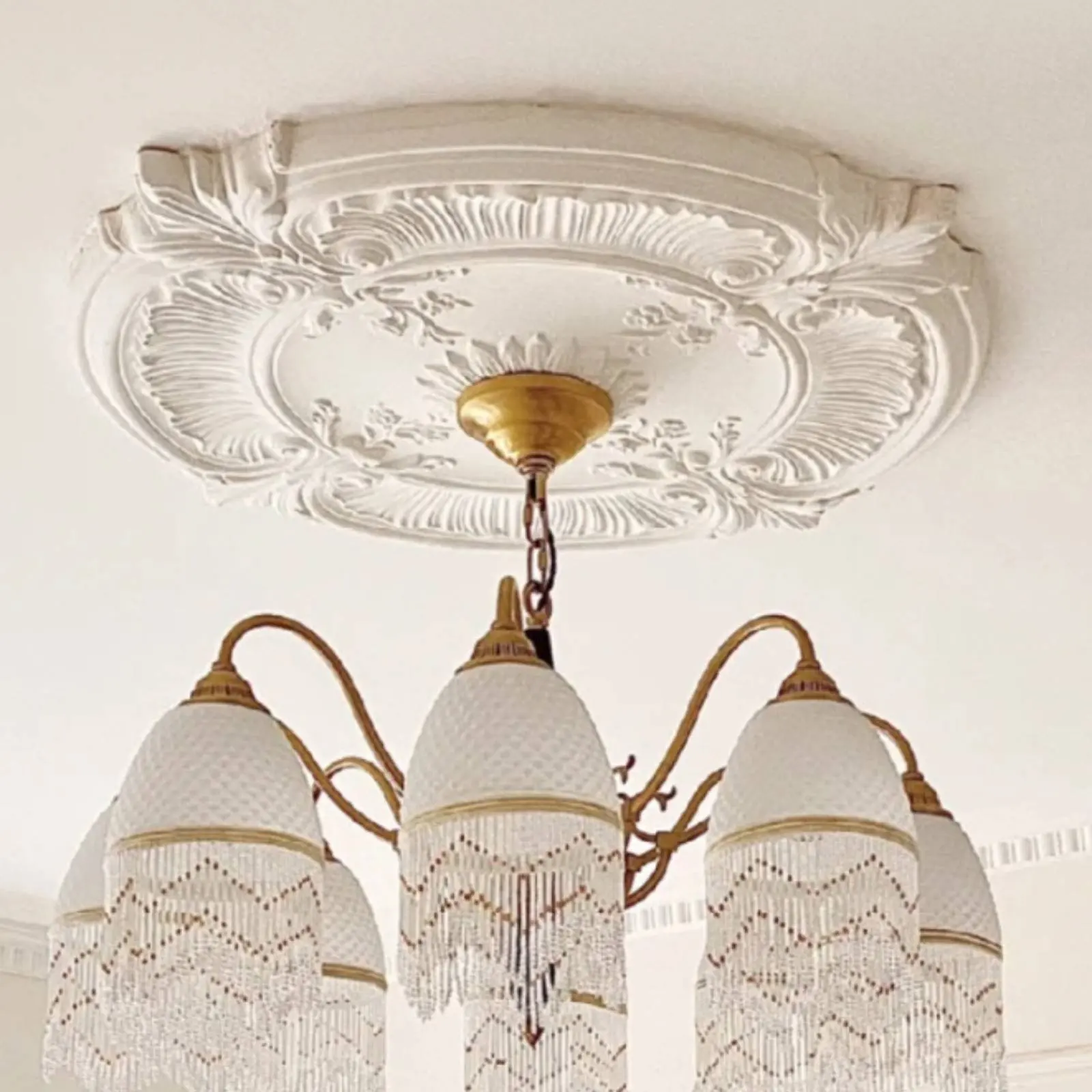 Ceiling Ceiling Disc Paintable French Design Lamp Ceiling Plate Chandelier Base Plate DIY Easy