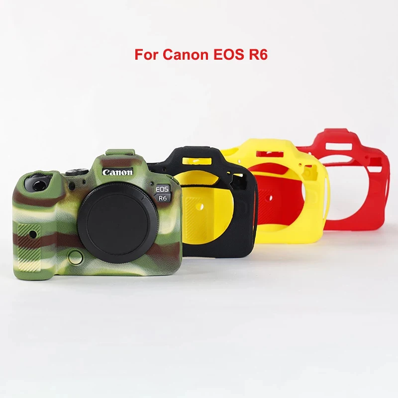 Dla Canon EOS R R5 R6 M50 G7X Mark II akcesoria fotograficzne torba gumowe etui lustrzanka ochronna miękka silikonowa obudowa Case