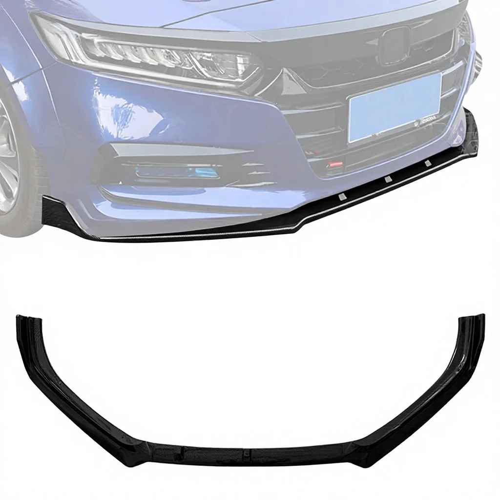 

Auto Accessories Factory ABS Carbon Fiber 3PCS Front Bumper Lip Splitter for Accord 10th Gen 2018 2019 2020 2021