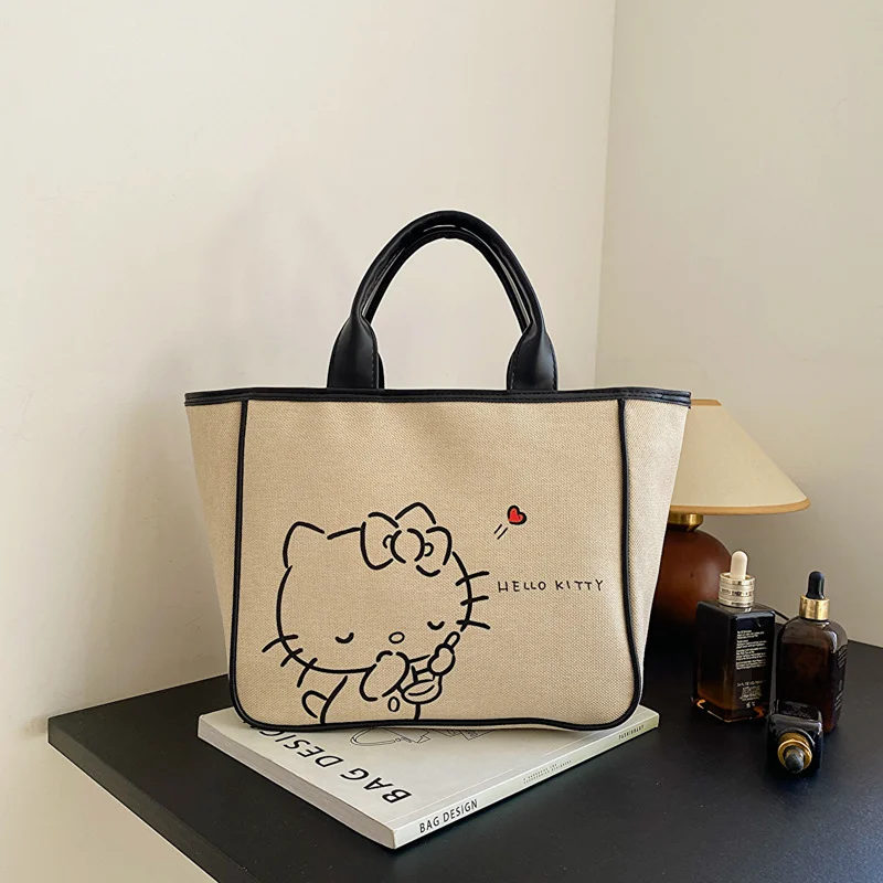 Hello Kitty-Sac à cosmétiques authentique pour femme, sacs à main et sacs à main, sacs de lavage des mains Sanurgente, étui fourre-tout, MUNIBox