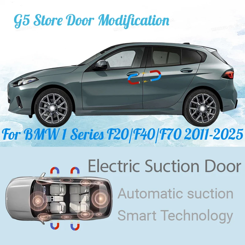

Для BMW серии 1, F20/F40/F70, 2011-2025, автомобильная электрическая всасывающая дверь, закрывающая дверь с электроприводом, функция мягкого закрытия