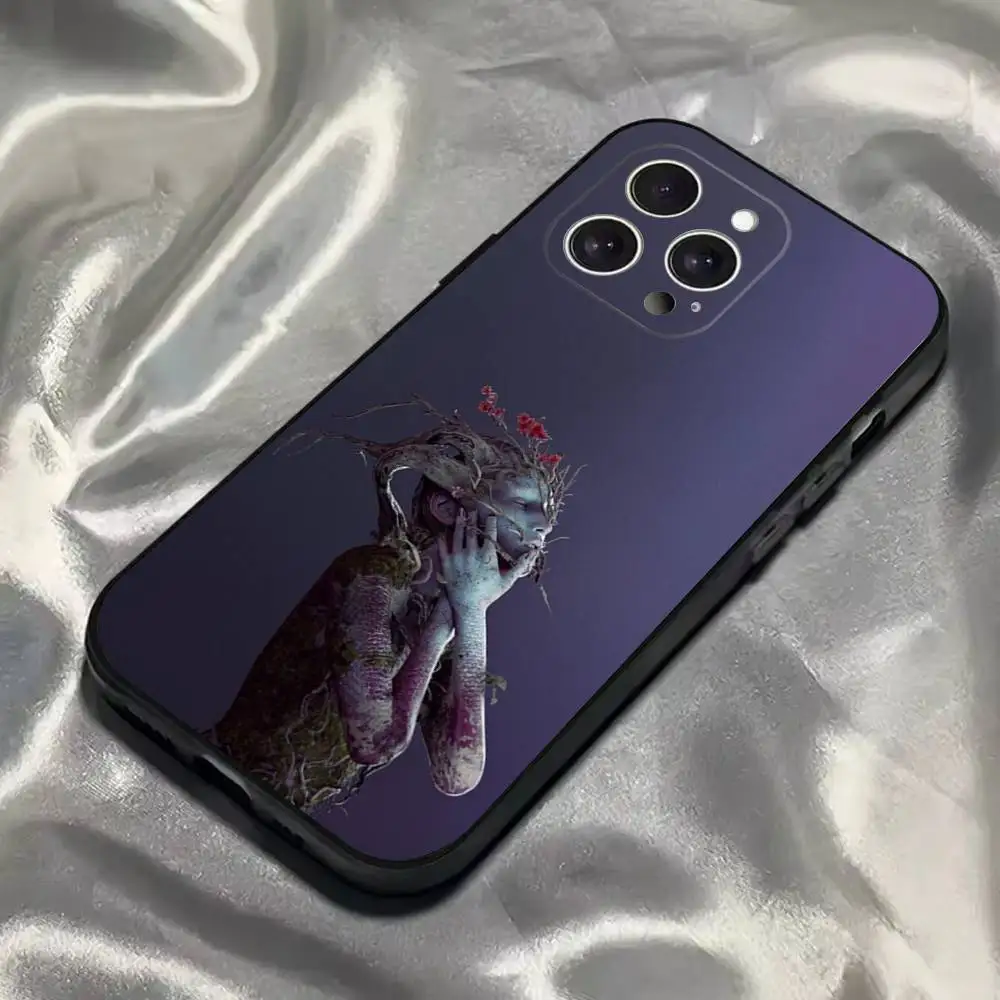 Coque de téléphone DJ a-après vie Anyma pour iPhone 16,15,14,13,12,11,Pro,Max,Plus,X,XS,SE4,E,Mini, étui noir souple