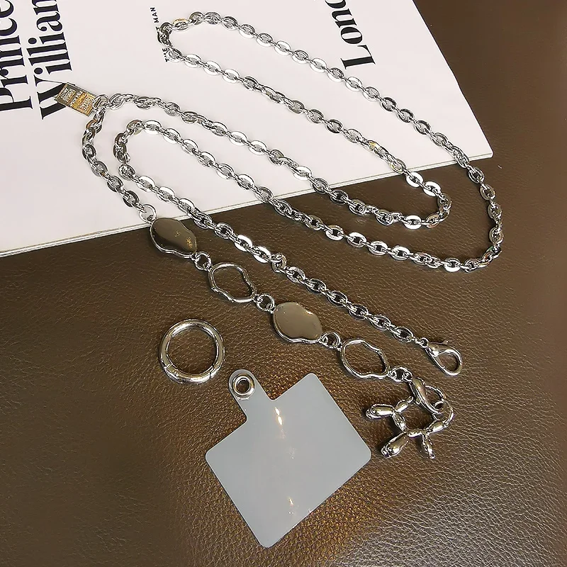 Long Crossbody Lanyard Bubble Dog Pendant Mobile Phone Lanyard Women's Neck and Back Rope Anti Loss Clip Universal Hanging Rope