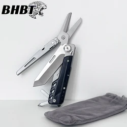 BHBT 6 In 1 Multitool Scissors Detachable Knife Outdoor Folding Knife Screwdriver Multifunction Pocket EDC Multi Tools