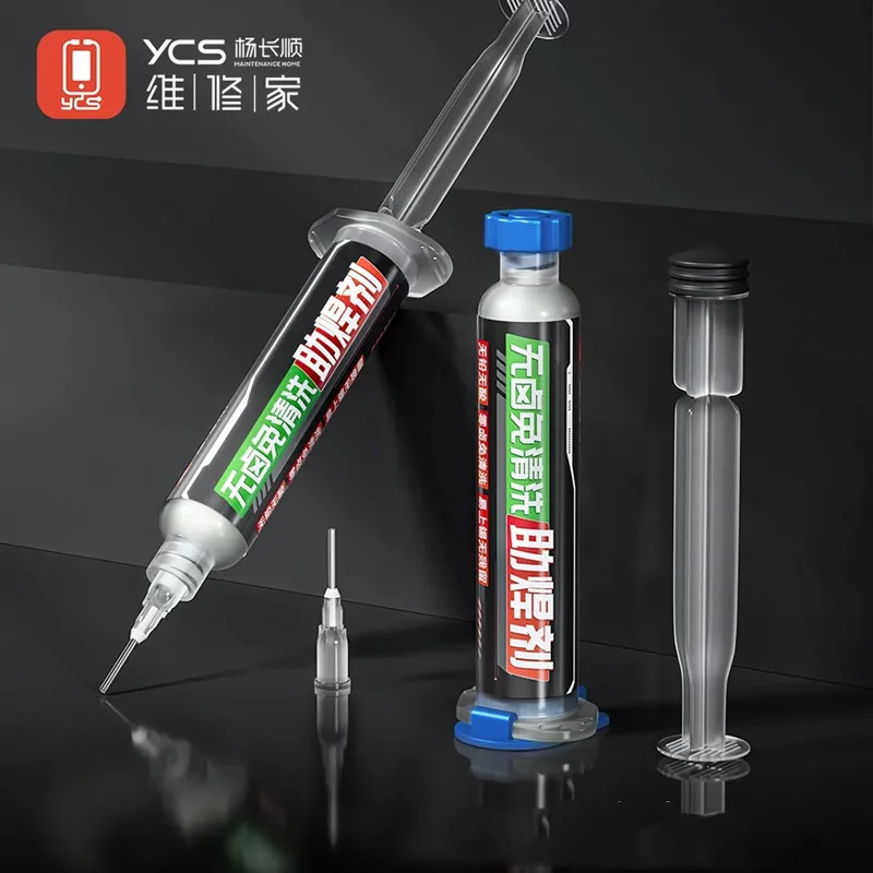 YCS 10CC Halogen-free Self-cleaning Soldering Paste Good Tin Performance High Strength Solder Joint Circuit Welding Flux