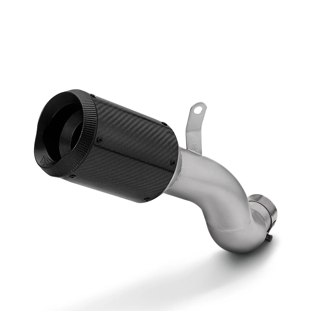 

For Z900 900 High Quality Carbon Fibre Tail End Link Pipe Exhaust System Upgrade Kit Slip on Motorcycle Exhaust Pipe