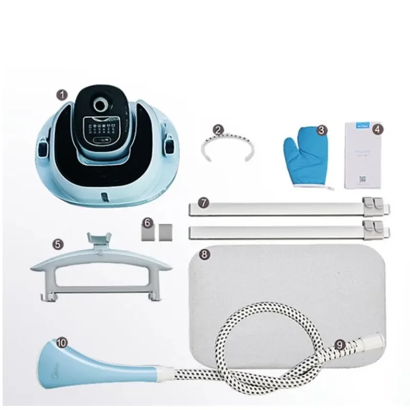 Máquina de engomar pendurada manual, tábua de engomar vertical pequena de duas barras para uso doméstico, ferro a vapor