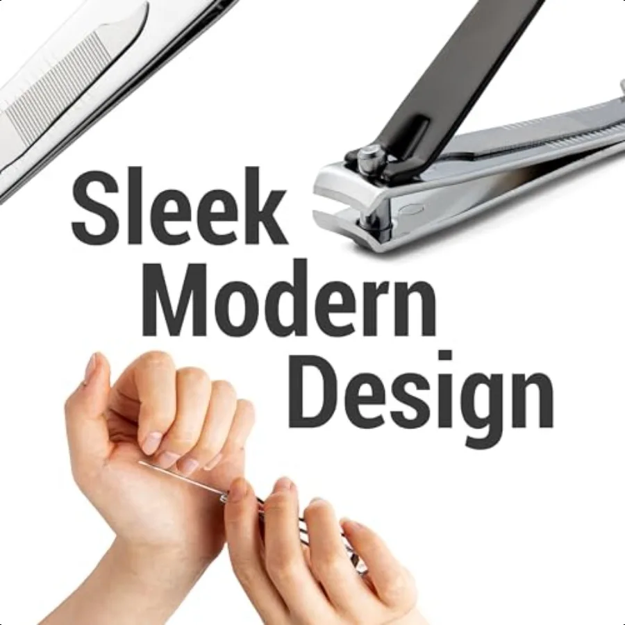 Set di tagliaunghie, confezione da 6, include tagliaunghie dei piedi, tagliaunghie e tagliaunghie per dita per adulti, calze da uomo