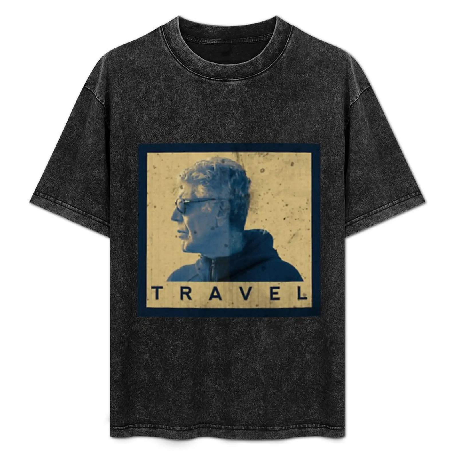 

Anthony Bourdain Travel The World Sticker T-Shirt Long Lasting Casual T-Shirt