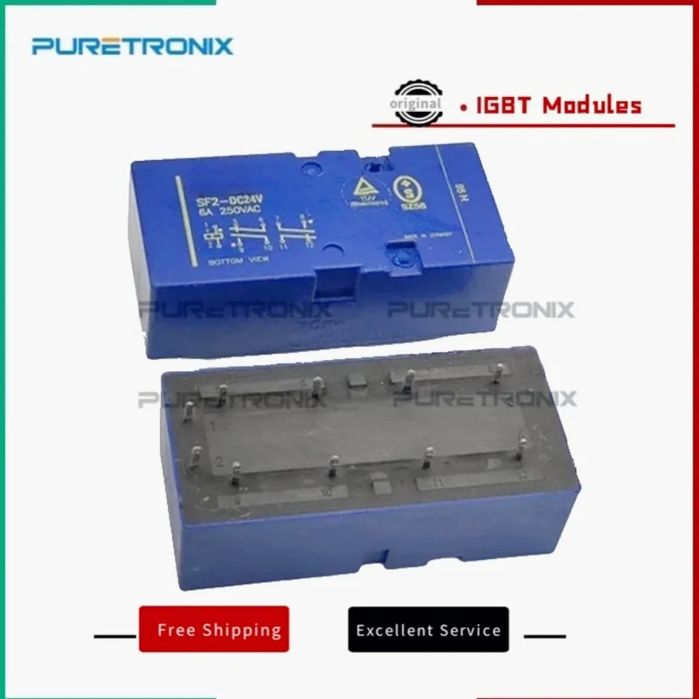 lSF2-DC24V RELAY SAFETY 4PST 6A 24V SF2-DC 24V POLARISED MONOSTABLE SAFETY RELAY with mechanical linked forced contacts operatio