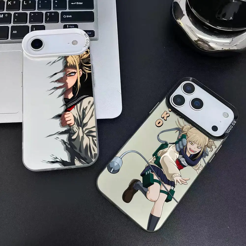 Himiko Toga A-Academia Hero Handyhülle für iPhone 17 16 15 14 13 12 11 Pro Max Air Matte Laser Aurora stoßfeste Handyhülle
