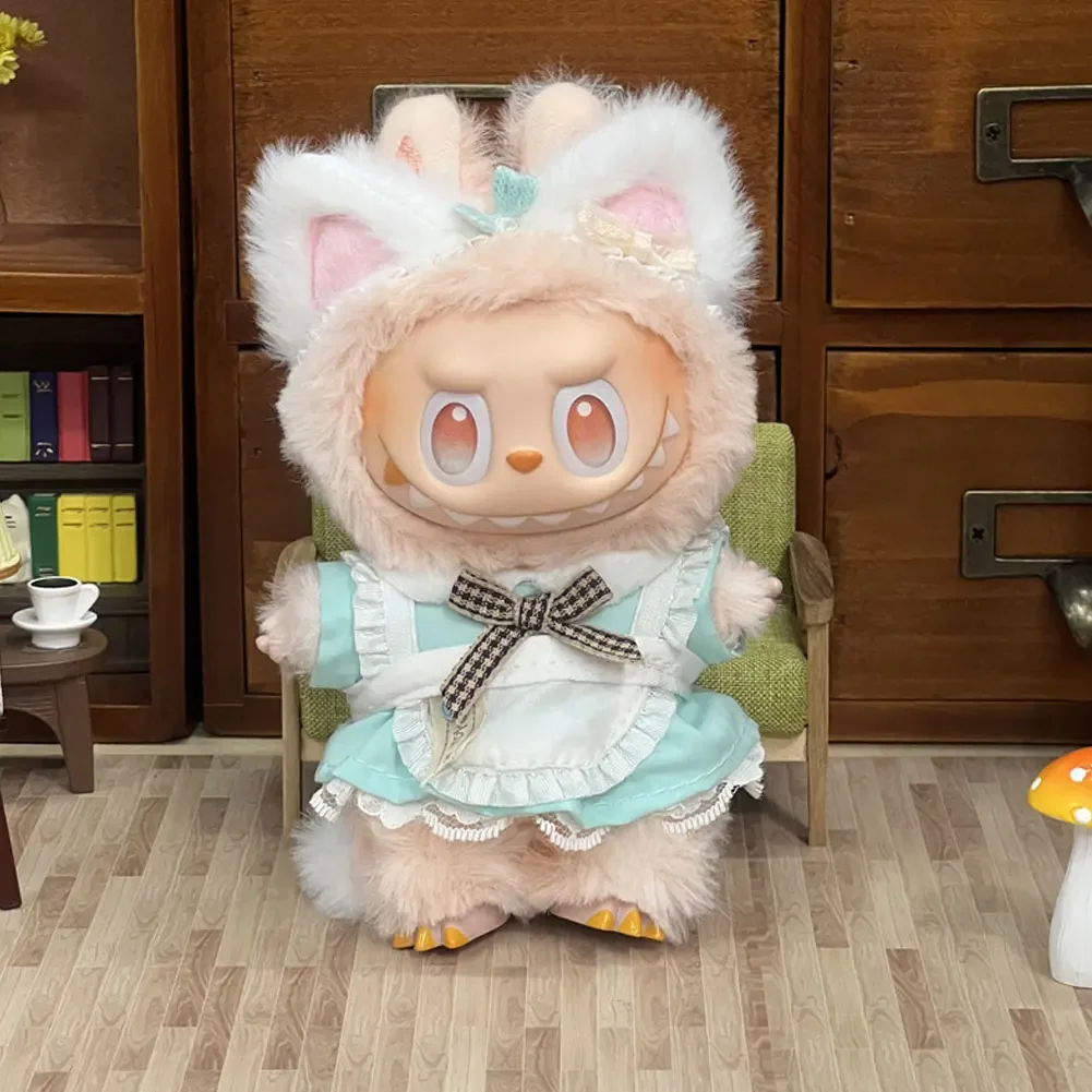 สำหรับ 17 ซม.ลาบูบูเสื้อผ้าตุ๊กตาแมวสาวแม่บ้านเครื่องแต่งกายอุปกรณ์เสริมเหมาะสำหรับโรปา ลาบูบู V1V2V3