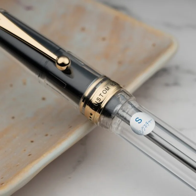 A+ para Pilot Namiki Custom 823 Pluma estilográfica transparente sin émbolo de color tipo 14K