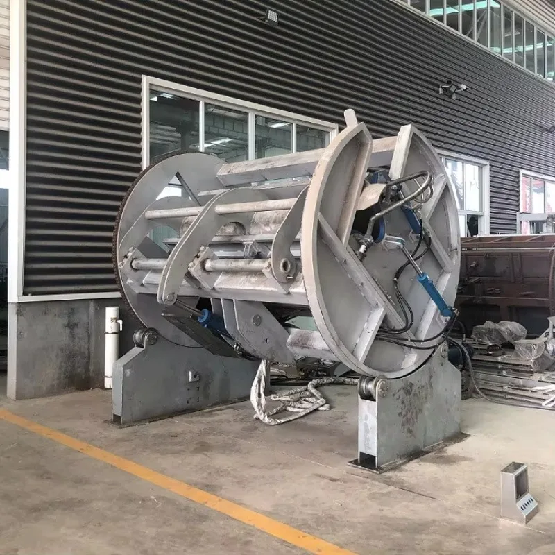 Custom Made Hydraulic Cattle Rotating & Unloading Machine Bovine Slaughterhouse Conveyor Equipment